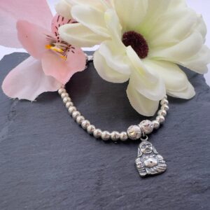 Silver buddha Charm Bracelet