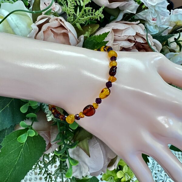 Amber Silver Bracelet