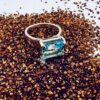 Blue Topaz Rectangular Ring
