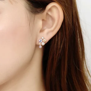 Rose Gold Bubble Earrings