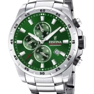 Green Steel Reloj Watch