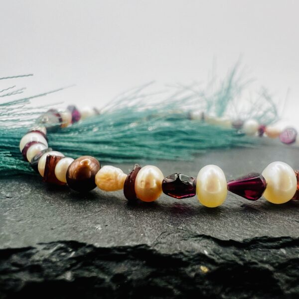 Pearl Stone Bead Bracelet