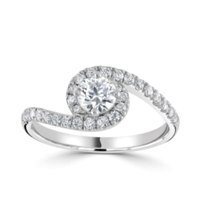 Platinum Twist Engagement Ring