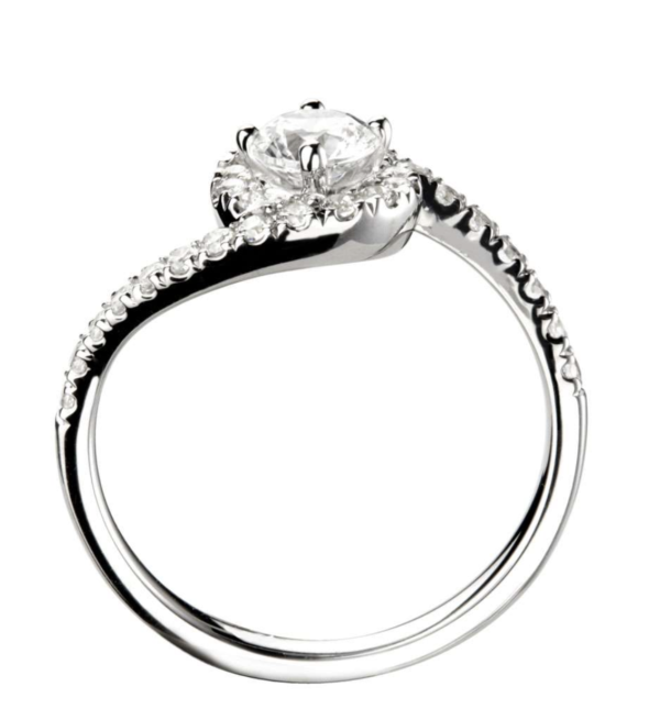 Platinum Twist Engagement Ring