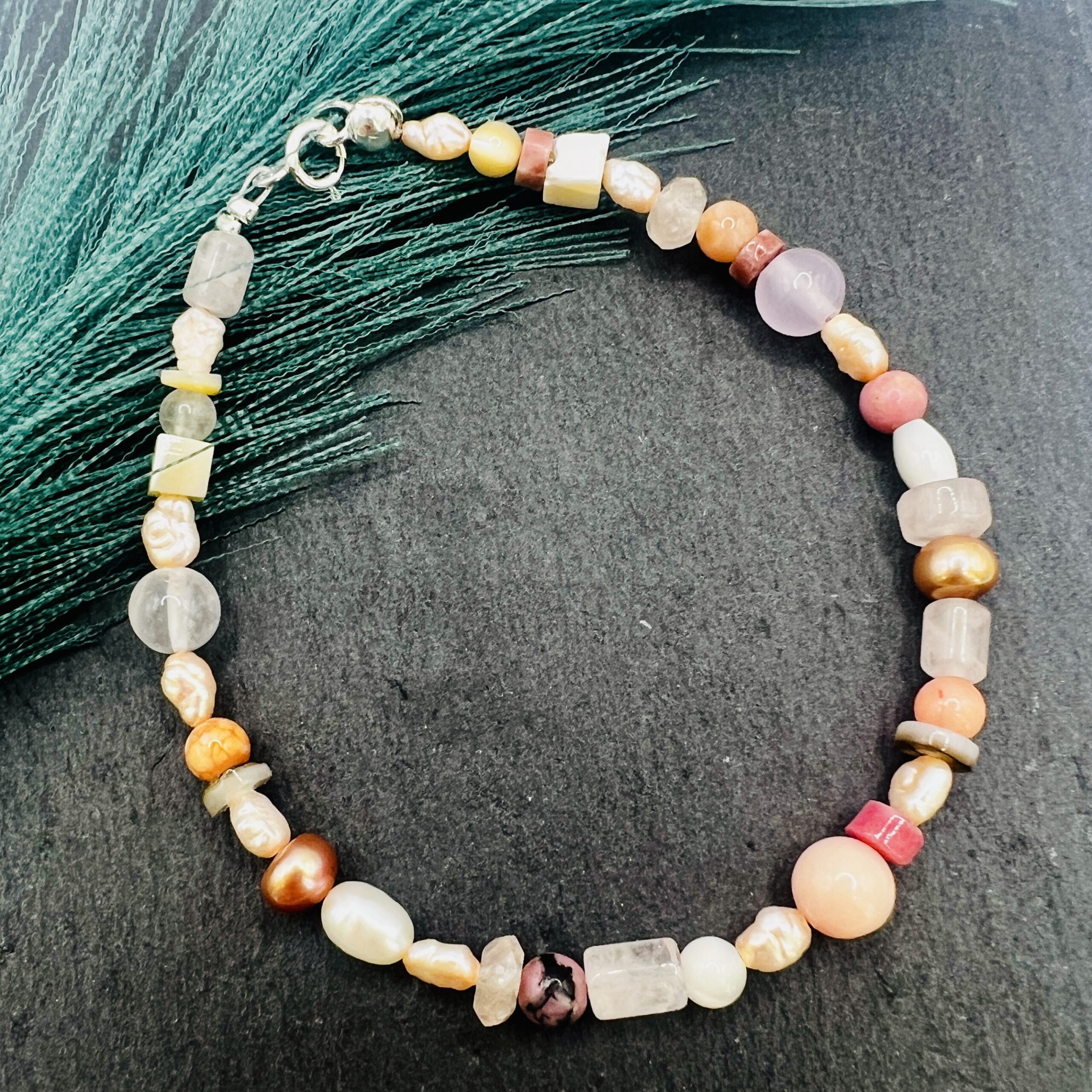 Quartz Bead Bracelet