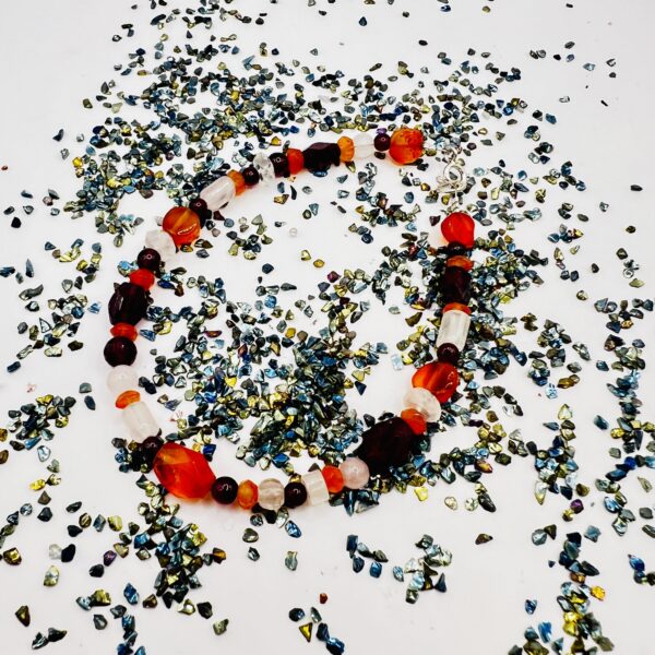 Red Carnelian Bead Bracelet