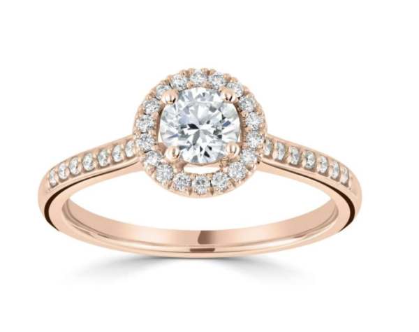 Rose Diamond Engagement Ring
