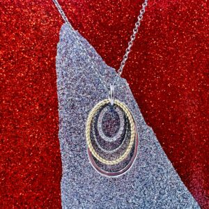 Silver Multiple Circle Necklace