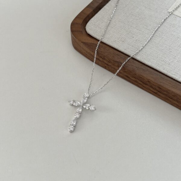 Cubic Zirconia Cross Necklace