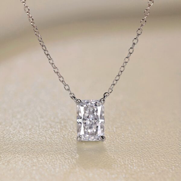 Emerald Cut CZ Necklace