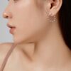 Front Facing Silver Hoops - Image 7