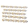Gold CZ Letter ring