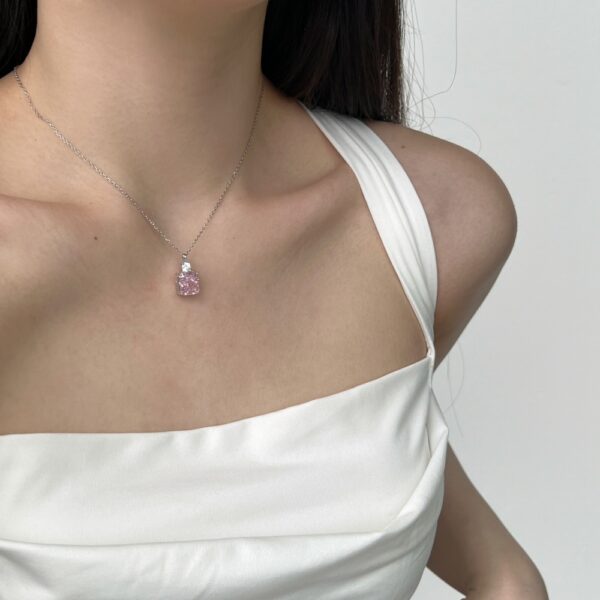 Pale Pink Stone Necklace