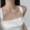 Pale Pink Stone Necklace