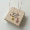 Pink Necklace in Rose Gold