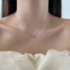 Pink Tear Drop Necklace