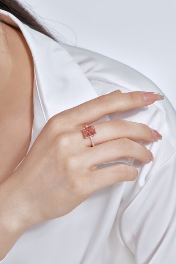 Rose Gold Rectangle Ring