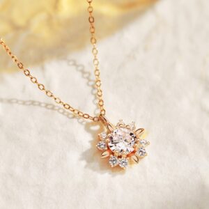 Rose Gold Starburst Necklace