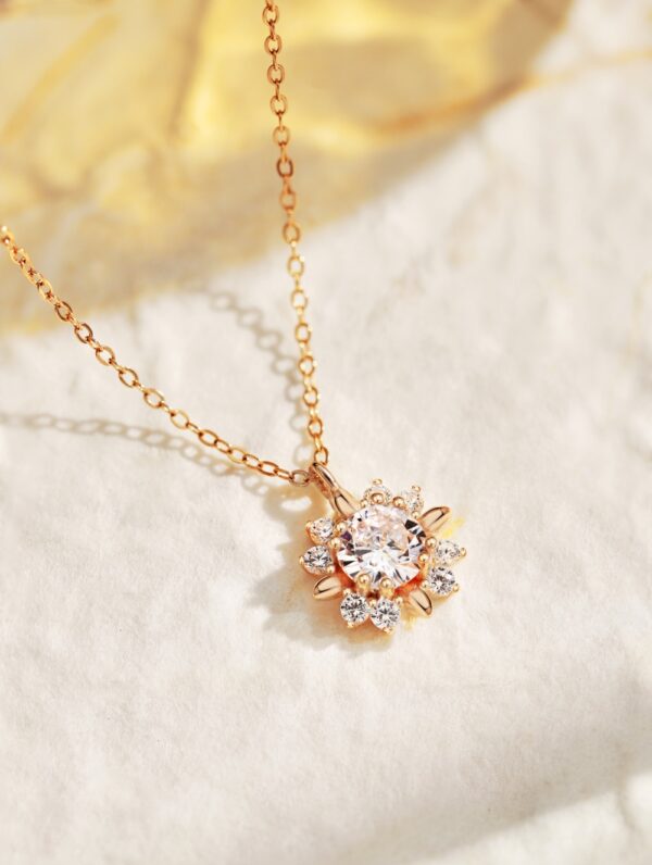 Rose Gold Starburst Necklace