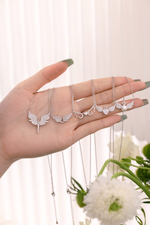 Silver Angel Wing Necklace