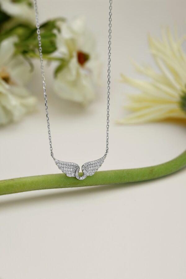 Silver Angel Wing Necklace