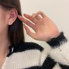 Silver Duck Stud Earrings
