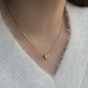 Small Gold Heart Necklace