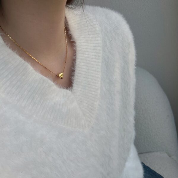 Small Gold Heart Necklace