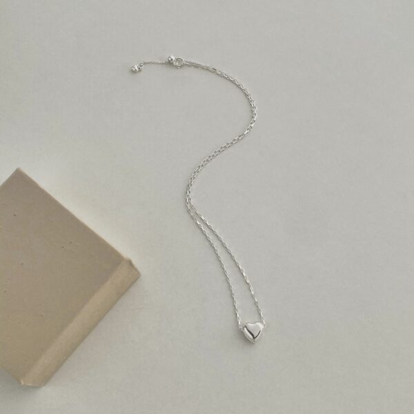 Small Silver Heart Necklace