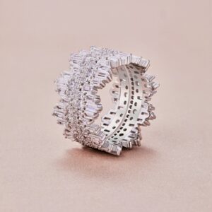 Sterling Silver Baguette Ring